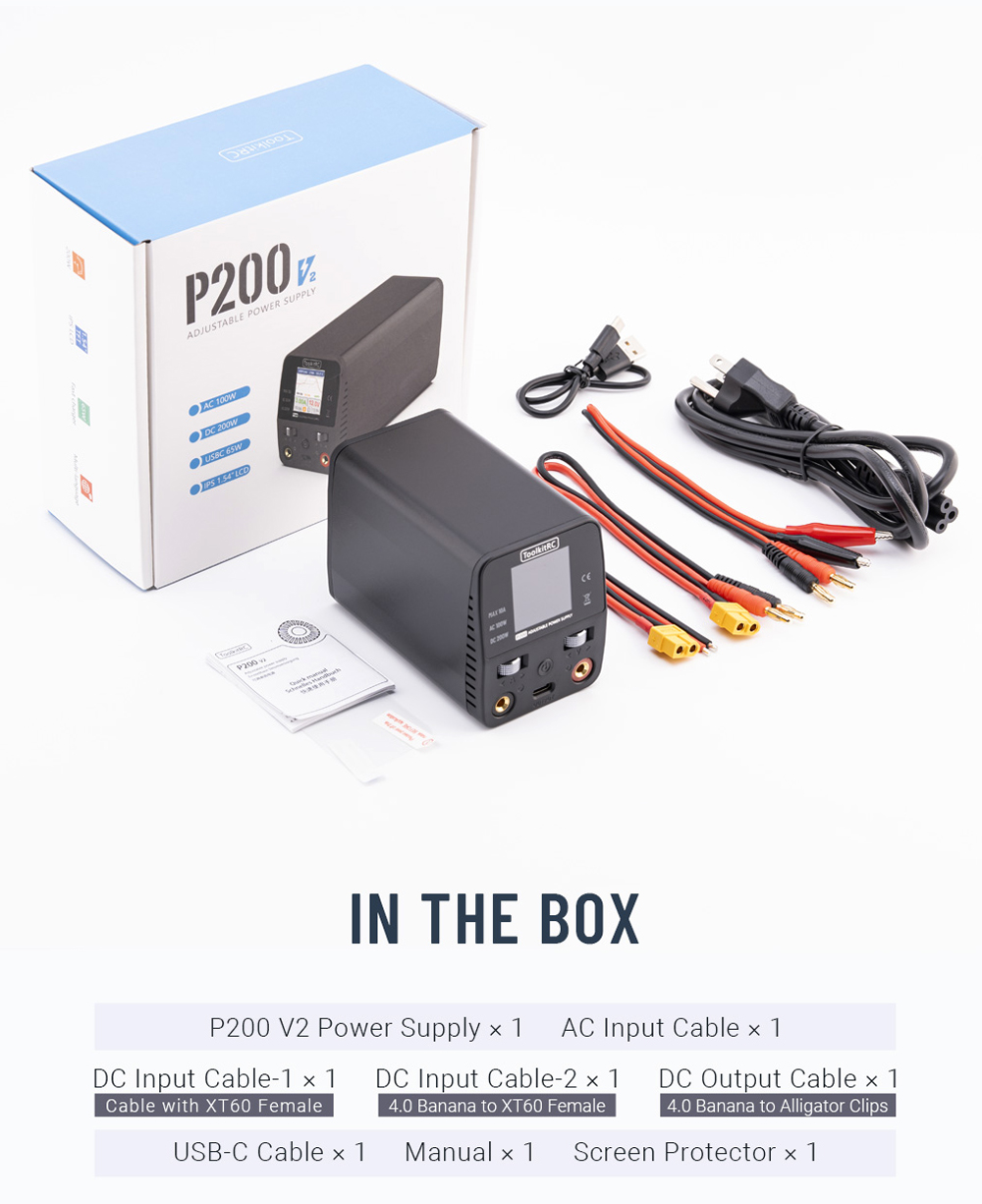 ToolkitRC P200 V2 Voedingsadap - Programmable Dc Power Supply 30V 10A recensie en prijs
