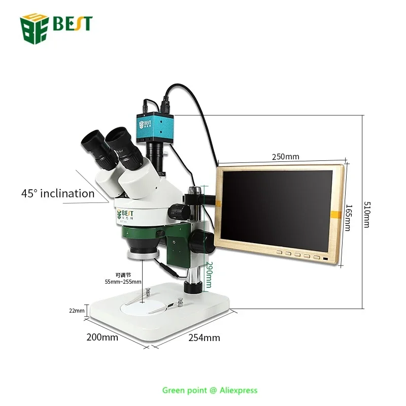 ZS7045 SERIE Stereo Digitale Z - Stereo Trinocular Microscope Pcb recensie en prijs